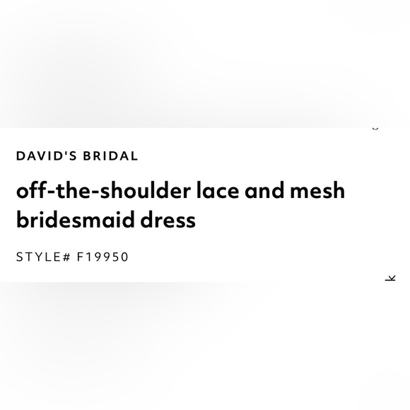 David’s Bridal Bridesmaid Dress - Picture 5 of 12